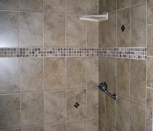Custom Shower Tile Job.