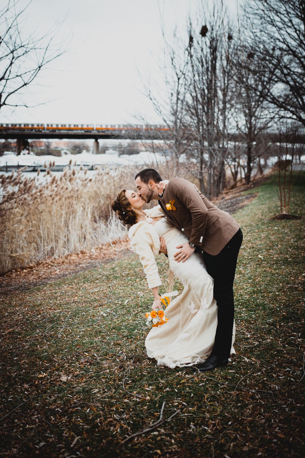 winter wedding in Boston