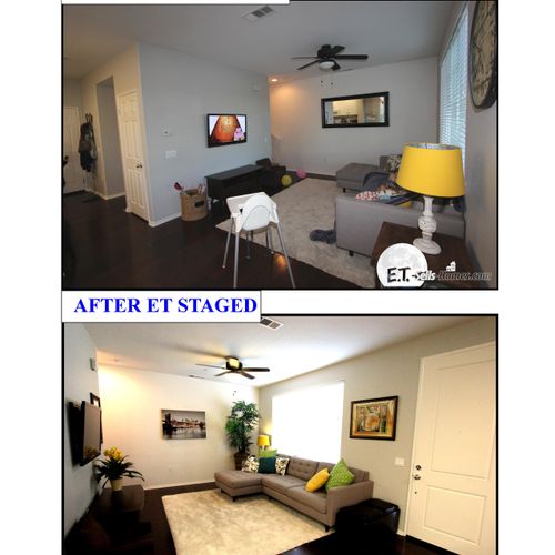 Before and After Staged