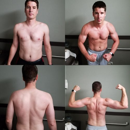 6 week transformation -9lbs 4 1/2 inches loss