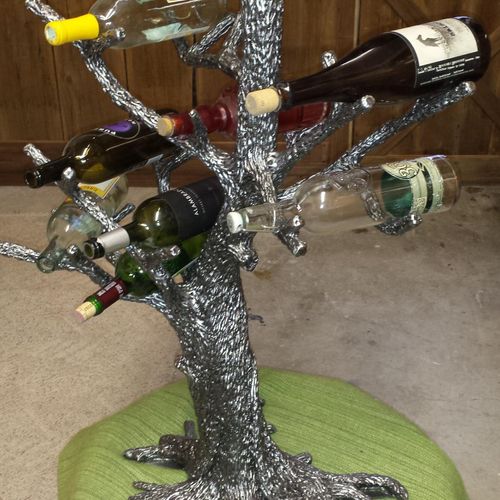 Custom wine bottle rack or "wine tree".