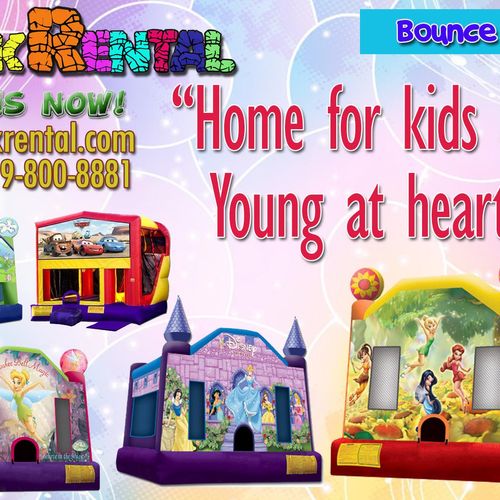 Want to entertain your guests?! Rent our Bounce Ho