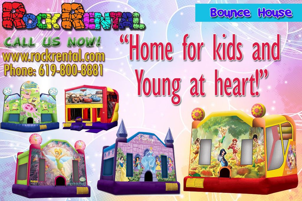 Want to entertain your guests?! Rent our Bounce Ho