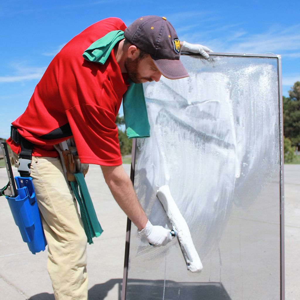 We hand clean the screens