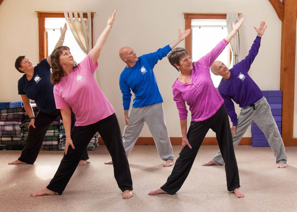 Triangle: opens the heart, strengthens legs, opens