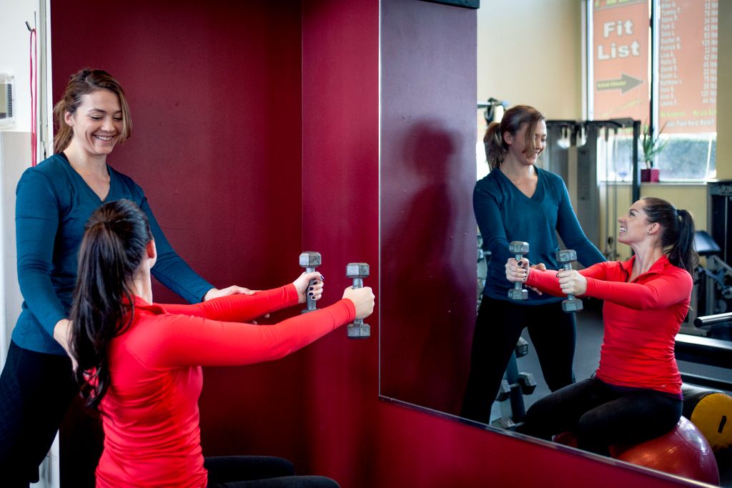 Having fun and working out!