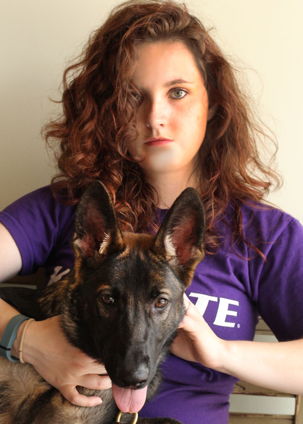 Myself and my german shepherd Penny. She is on her