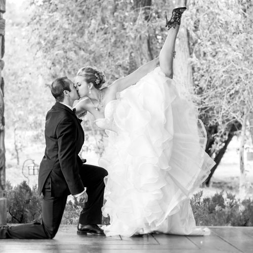 When the bride is a dancer, you have to be sure to