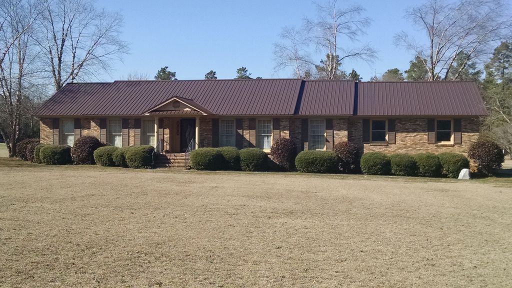 Metal roof brown