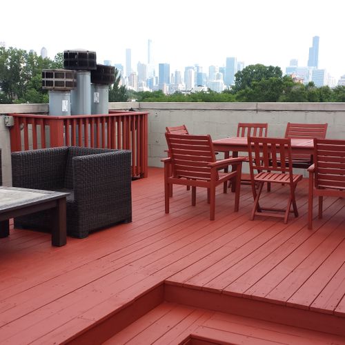 Armitage Ave Chicago 
Top Roof Deck ( After )