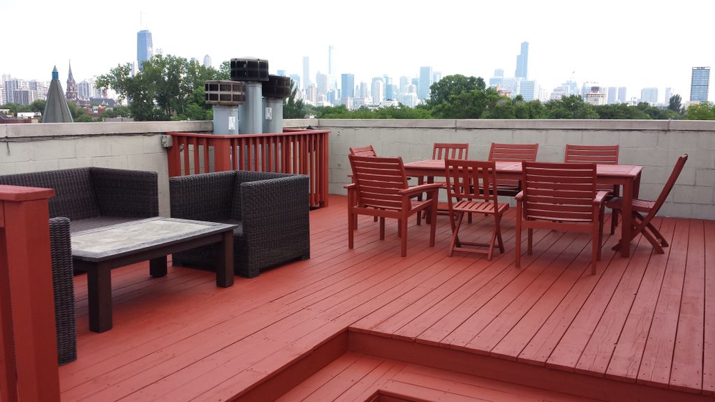 Armitage Ave Chicago 
Top Roof Deck ( After )
