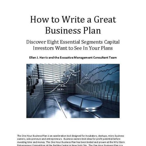 Business plans can be concise demonstrating precis