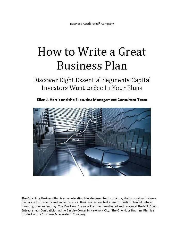 Business plans can be concise demonstrating precis