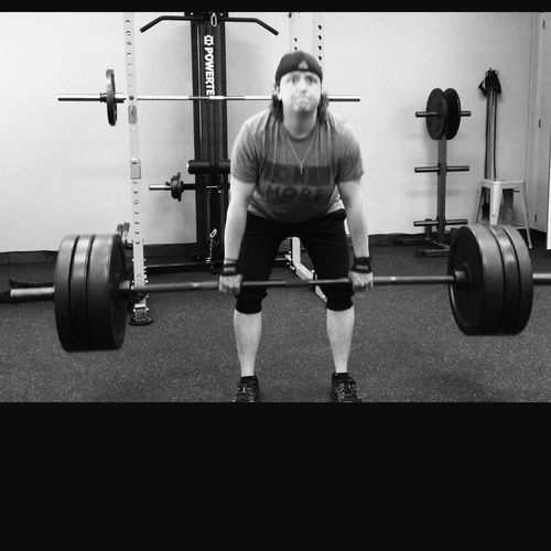 That's me doing a little power lifting!