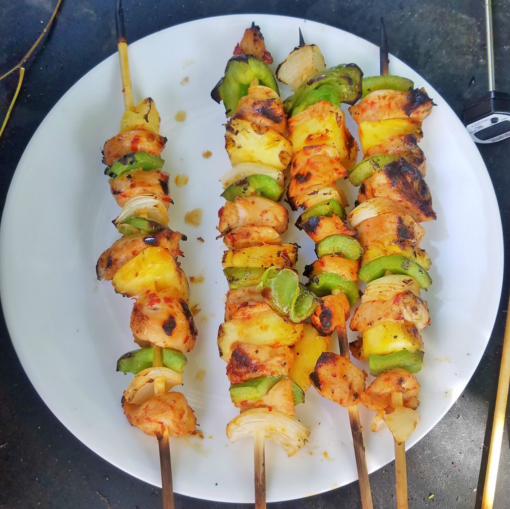 Chili Garlic Chicken Skewers