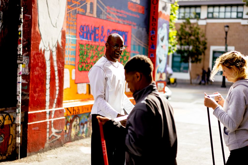 Group training session.