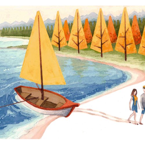 Small Sails Tall Tales - 2014 - Watercolor on Pape