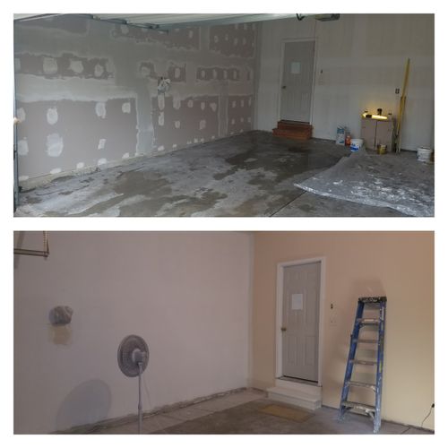Drywall Sheathing, Compound and Tape, Paint.