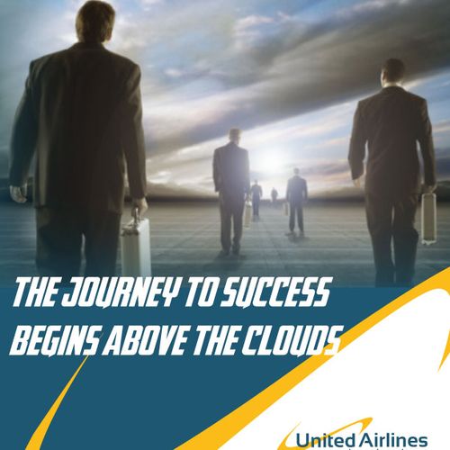 Mock magazine ad with redesigned logo for United A