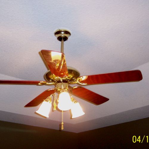 another ceiling fan installation turned out very w