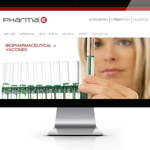 PharmaE Pharmaceutical Branding, Website Design an
