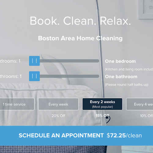Calculate cleaning prices instantly on our website