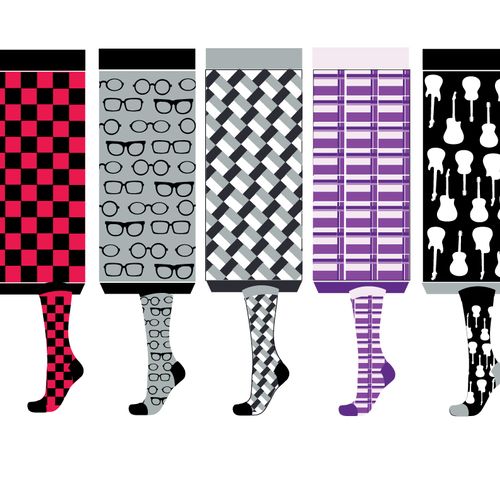 Men's dress socks design concepts