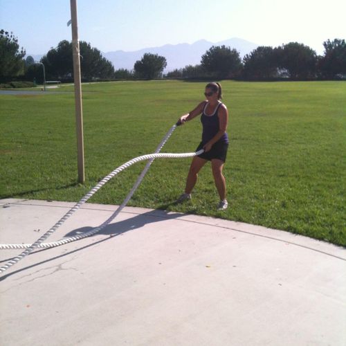 Our Outdoor Ropes workout!