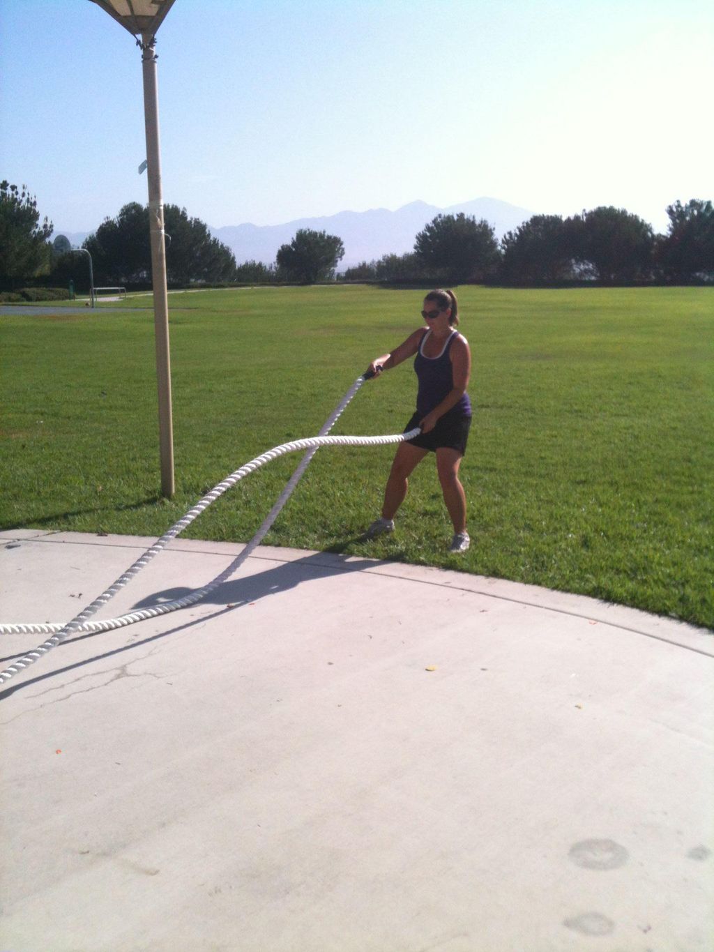 Our Outdoor Ropes workout!
