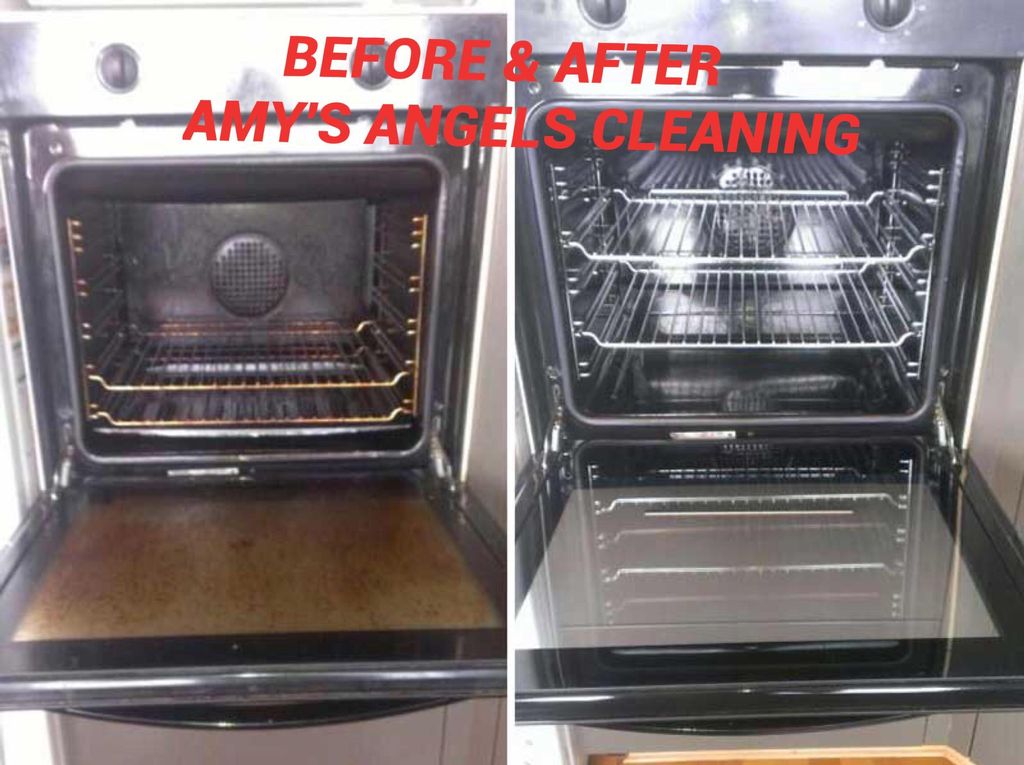 Oven deep cleaning by our Angels , enjoy your holi