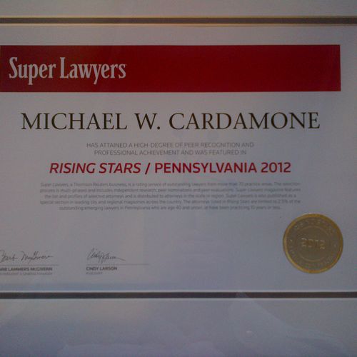 PA Work Super Super Lawyer Rising Star
