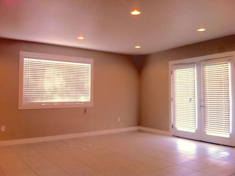 Living room remodel including paint, floor install