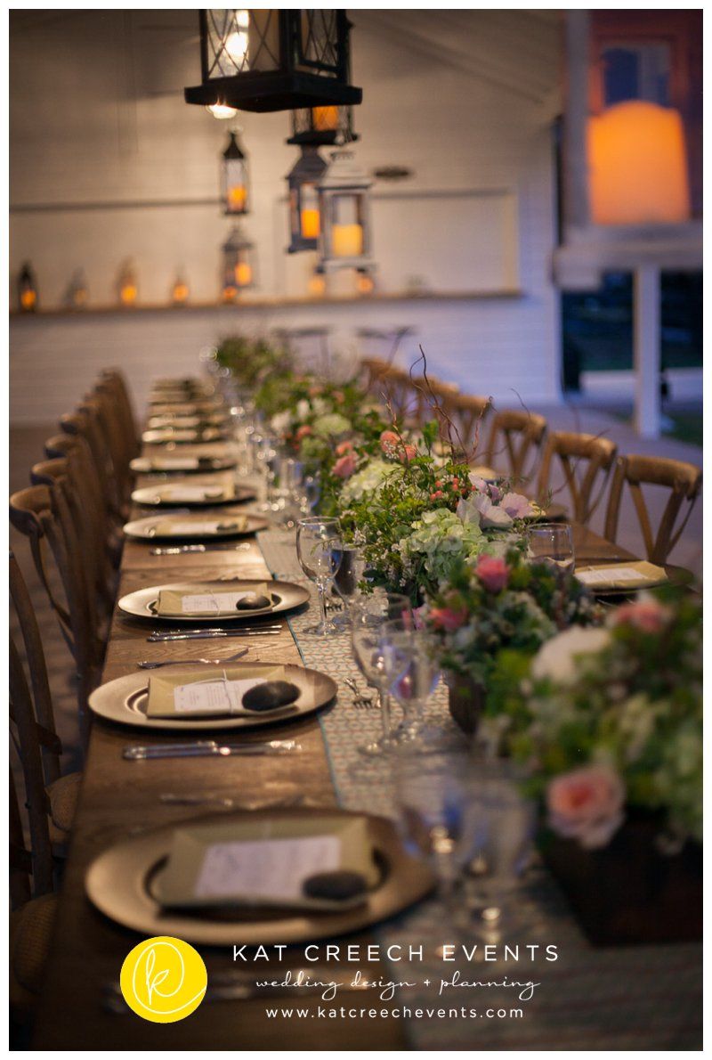 initmate family-style dinning with succulent flora