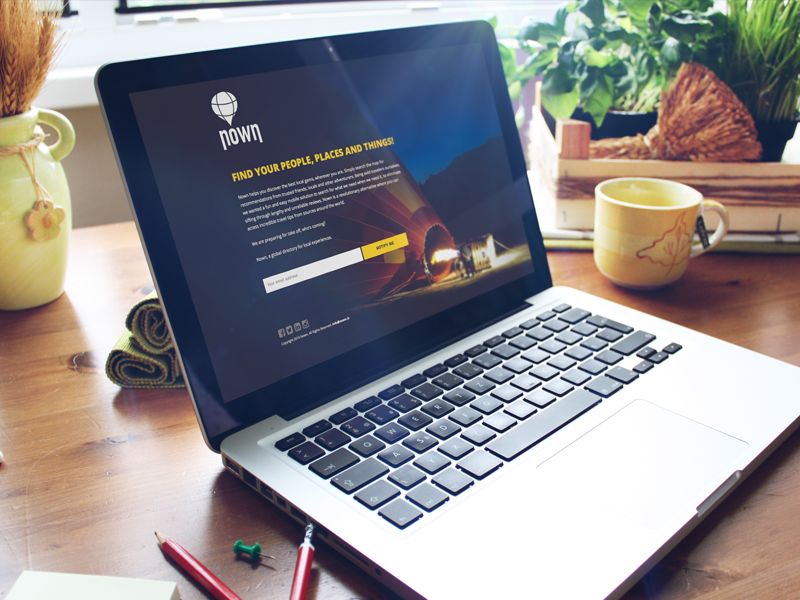 Responsive website - coming soon page