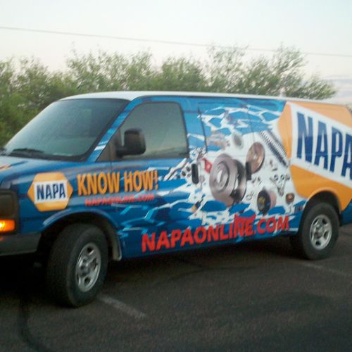 Wrapped Van we did for Napa.