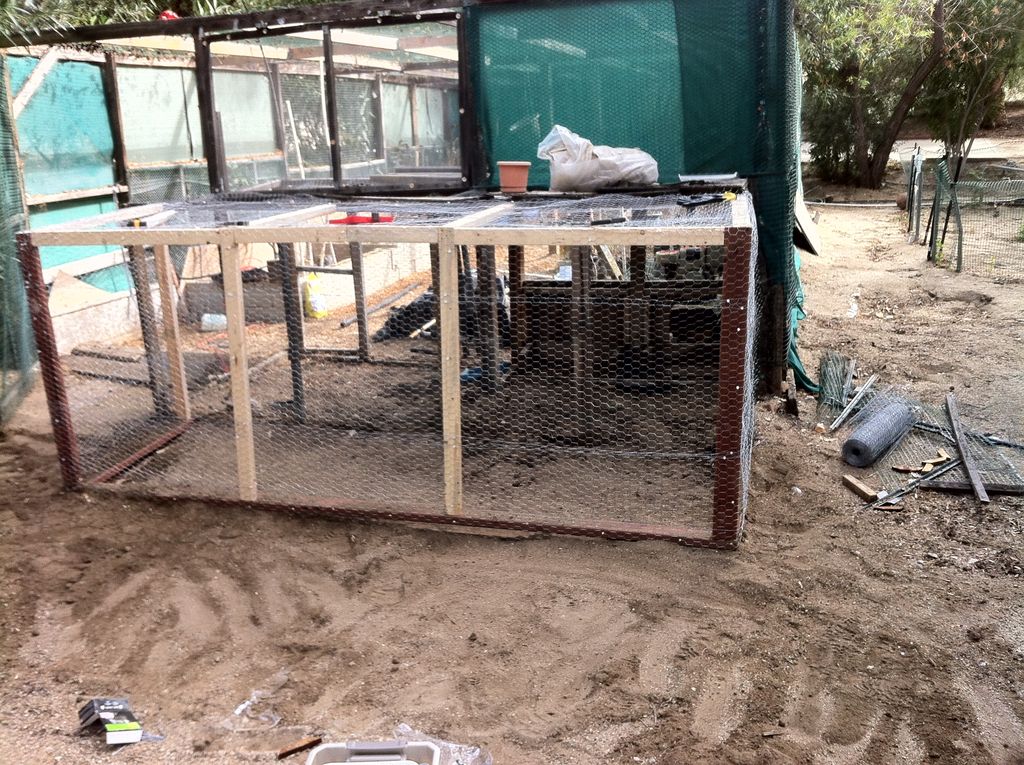 added extention on chicken coop