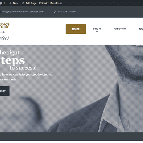 Wordpress website for an accounting services compa