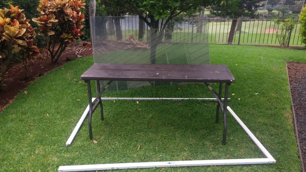 This job was replacing the glass in a sliding pati