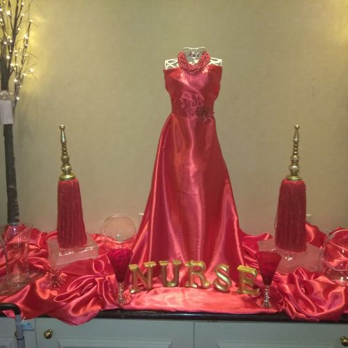 Red- Dress Ball Display