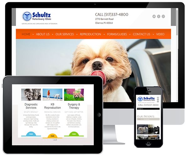 Schultz Vet Clinic is a Foundry Website which incl