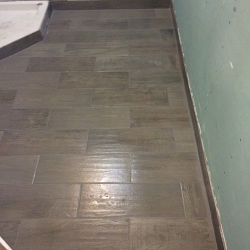 tile bathroom floor
