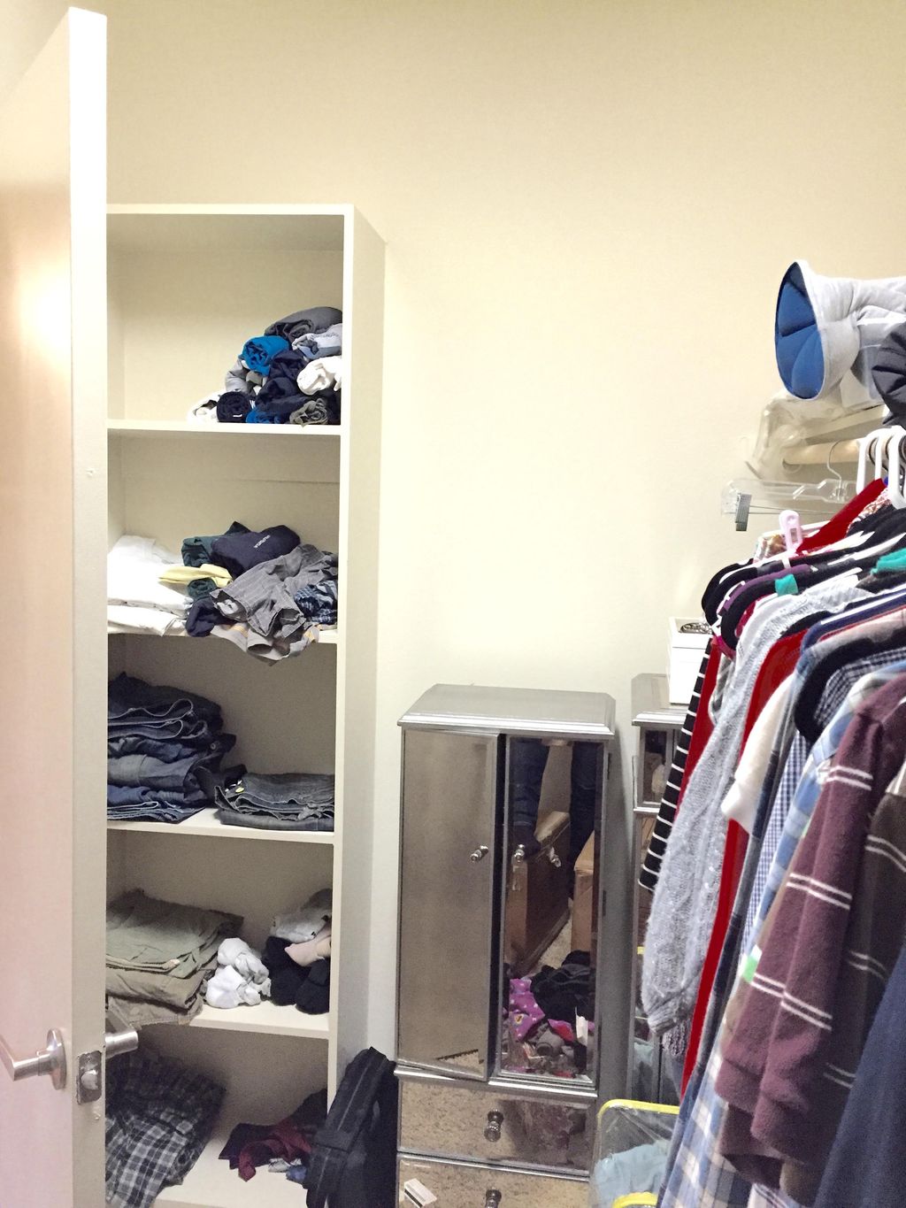 Before closet unpack/organization