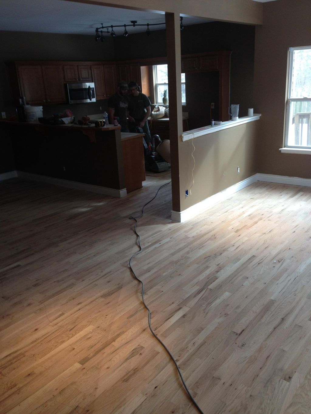 2000 square feet of hard wood floors installed and