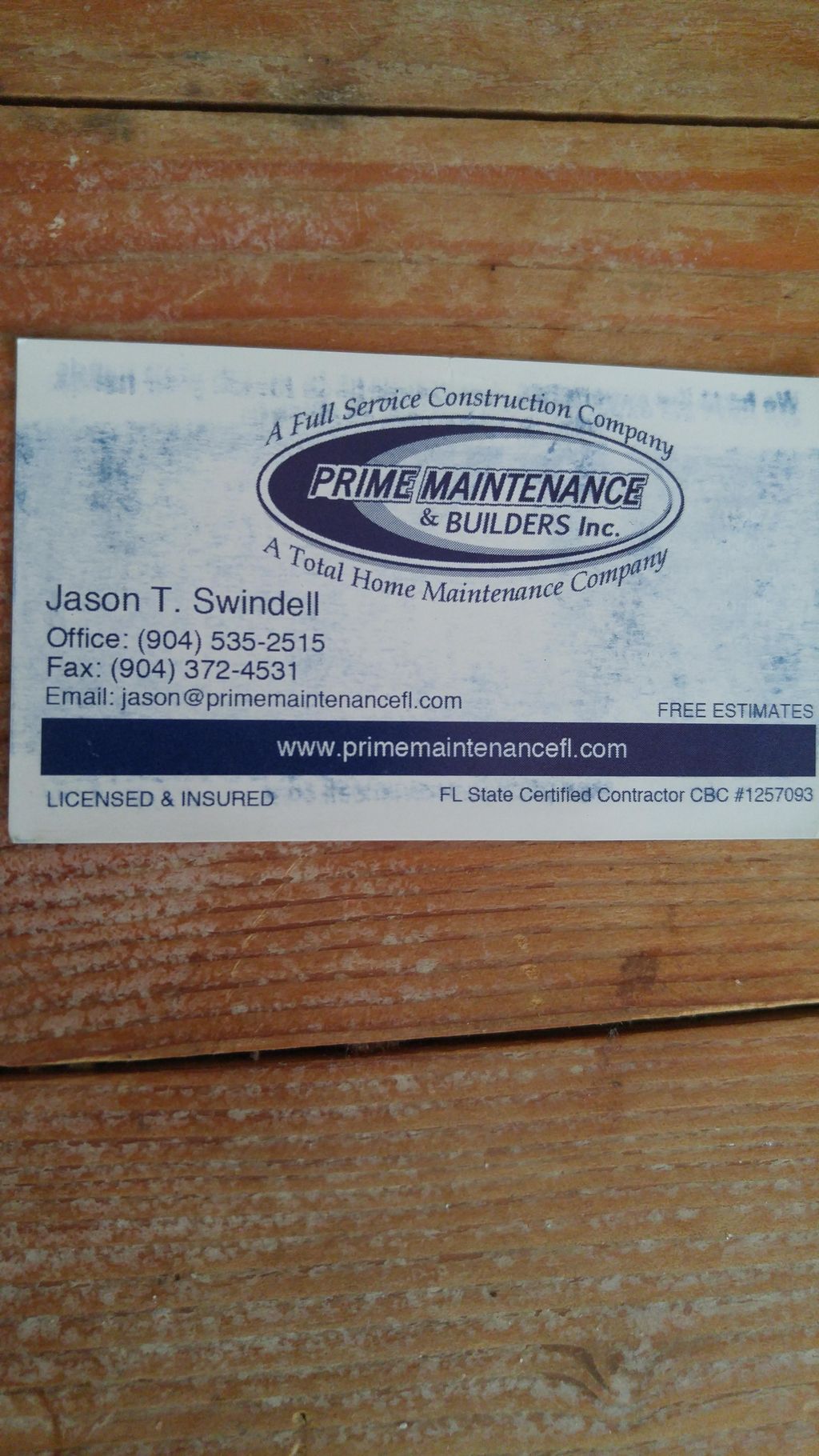 Prime Maintenance Inc.