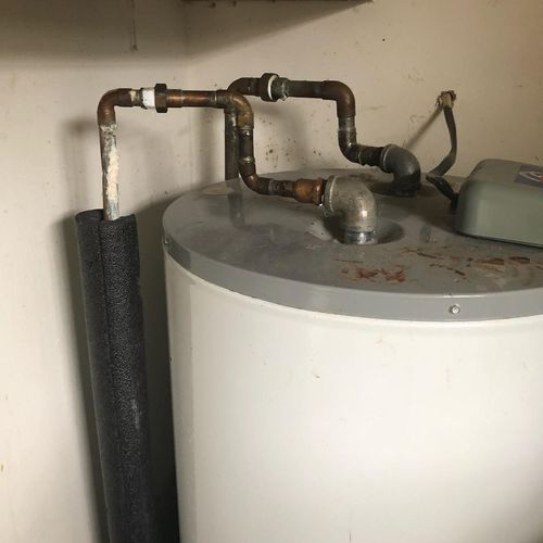 Replaced Hot Water Heater (Before)