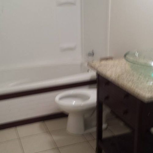 Custom remodeled bathroom