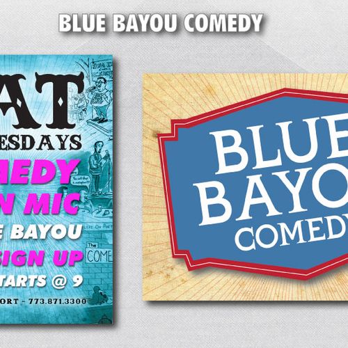 Blue Bayou Comedy Poster and Logo