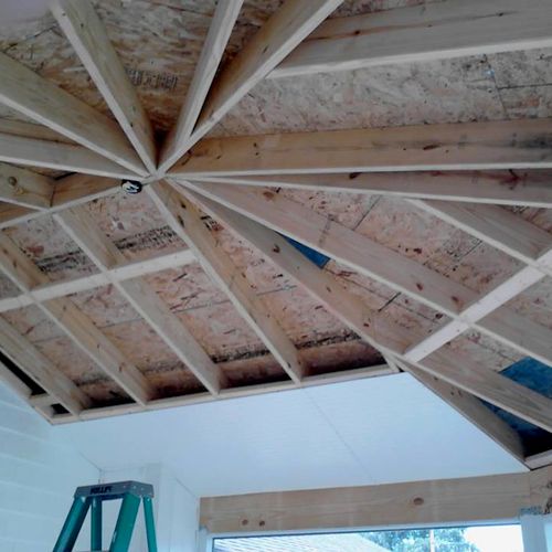 We can custom cut rafters for any roof system if n