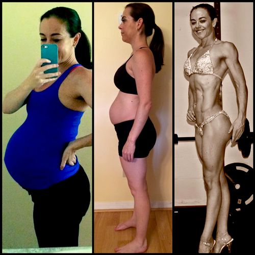 My personal 12 month post baby transformation.