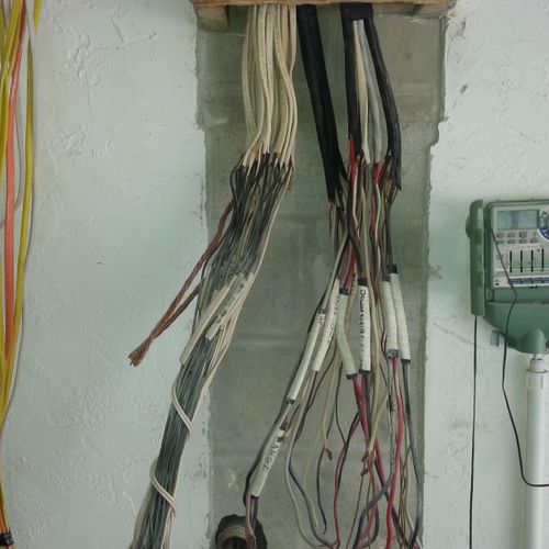 Replacing electrical panel in progess